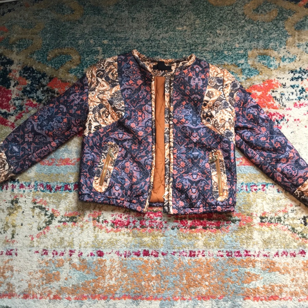 Multicolored bomber jacket